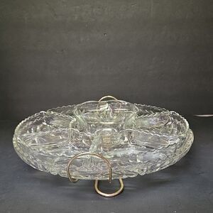 Anchor Hocking EAPC Star of David Lazy Susan Early American Prescut